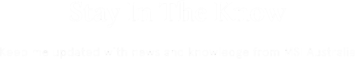 Stay in the know